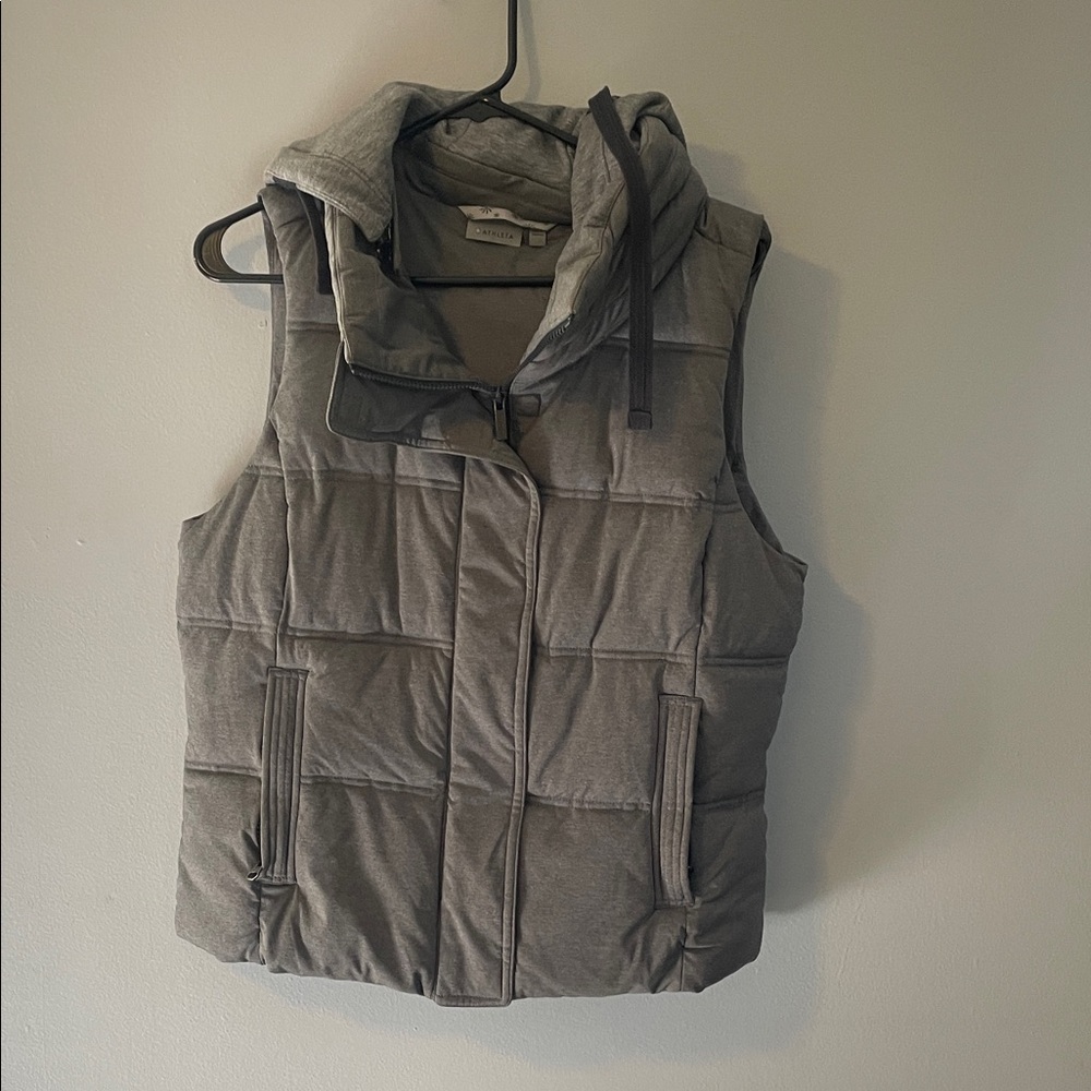 Athleta Charcoal Puffer Vest